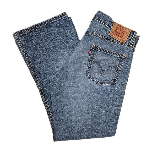 Vintage Levi’s 527 Mens Jeans Sz 34x30 Y2K Low Rise Boot Fit Denim Distressed - Picture 1 of 14